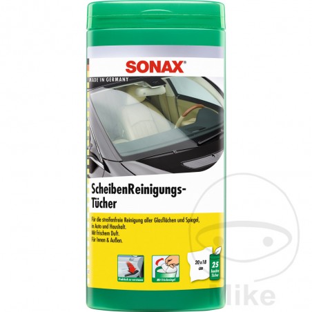SONAX Box of 25 window cleaning cloths 556.75.32