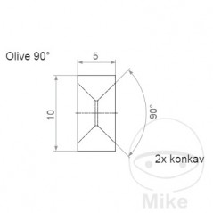 Brake hose terminal TYP010 757.04.83