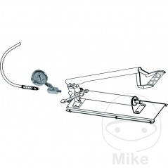 Hydraulic pressure gauge / foot pump 1000 BAR 3/8 617.08.15