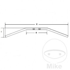 FEHLING Manillar de acero 22 MM DRAGBAR 730.76.97