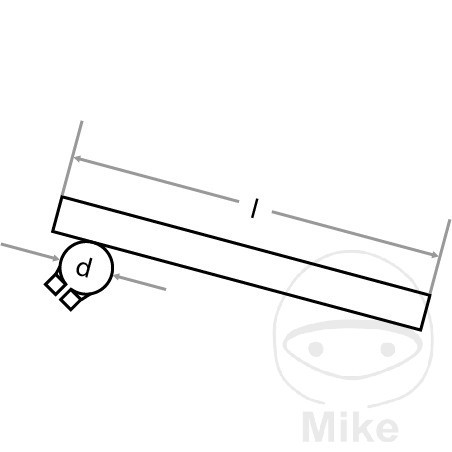 FEHLING Set of motorcycle clip-on handlebars 22 MM D37 730.04.25