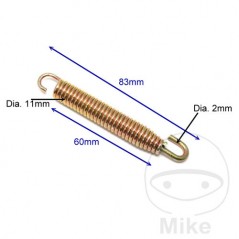 JMP Set of 4 silent exhaust springs 83 MM 764.00.30