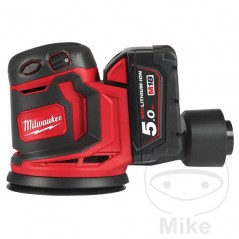 MILWAUKEE Orbital sander with rechargeable battery 18V M18 BOS125-502B 685.03.59
