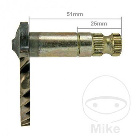 Eje arranque de pedal 51/25 MM GY6 QMB139 756.99.65