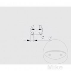 KAYABA Fork bleed screw gasket 1.8 X 6.5 MM 773.06.29