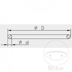 KAYABA Lower fork cover gasket 2.4 X 38 MM 773.10.83