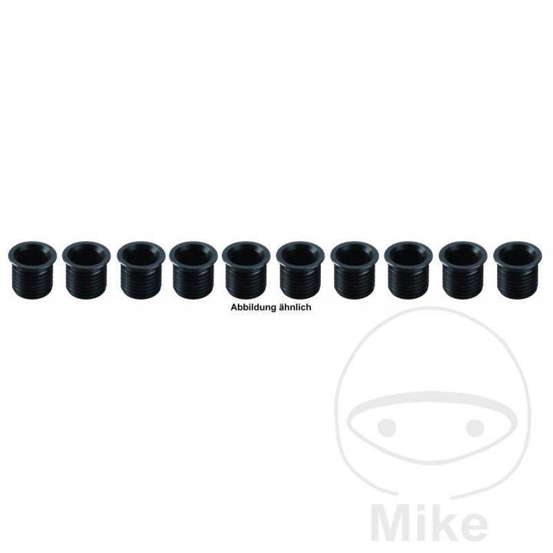 Pack 10 insertos roscados largos para bujia M10 X 1.25 12 MM 609.34.39