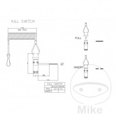 JMP Interruptor de parada emergencia universal para barcos 705.83.73