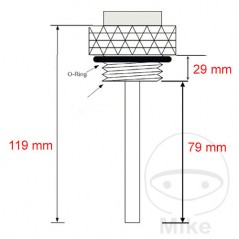 JMP Direct oil temperature indicator ALTN: 7090084 709.00.27