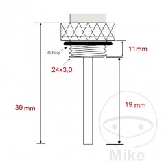 JMP Indicador directo temperatura de aceite 24 X 3.0 MM ALTN: 7090069 709.00.99