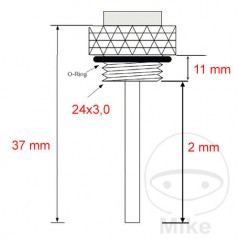 JMP Indicador directo temperatura de aceite 24 X 3.0 MM ALTN: 7090132 709.13.82