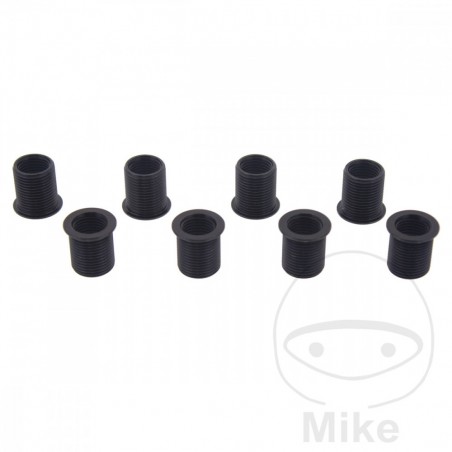 JMP Pack of 8 threaded inserts for spark plugs M12/M15 X 1.25 12.70 MM 722.01.95