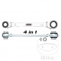 VIGOR Llave de carraca doble 4 en 1 8 10 12 13 MM 604.00.47