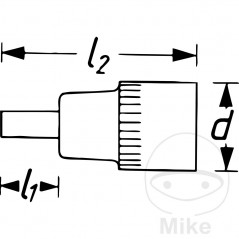 HAZET allen socket 1/2 6 MM 60 604.84.66