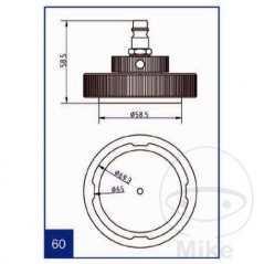ATE Brake bleeding connection cap NR.60 03.9302-0917.2 657.00.33