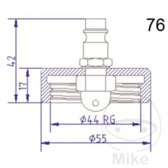 ATE Brake bleeding connection cap NR.76 03.9302-0734.2 657.22.42