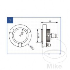 ATE Brake bleeding connection cap NR.31 03.9302-0925.2 657.27.96