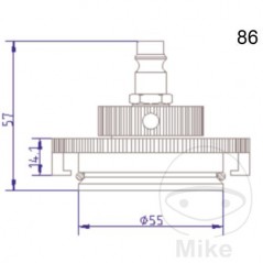 ATE Brake bleeding connection cap NR.86 03.9302-0946.2 657.28.12