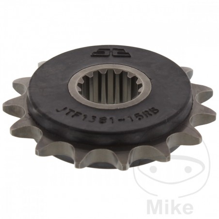JT SPROCKETS Transmission pinion with rubber 15T 520 ALTN: 7260044 726.03.53
