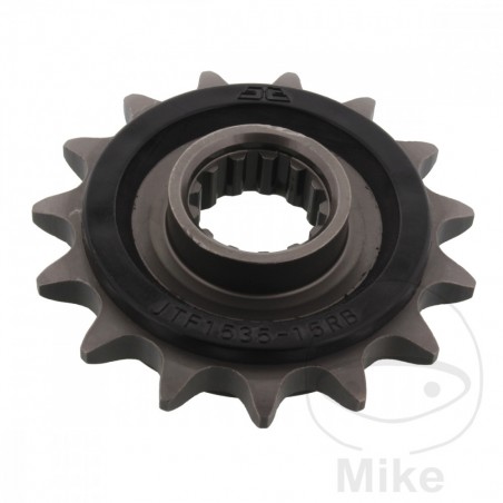 JT SPROCKETS Transmission pinion with rubber 15T 525 ALTN: 7260029 726.03.56