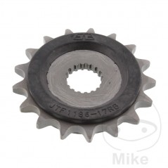 JT SPROCKETS Transmission pinion with rubber 17T 525 726.05.64