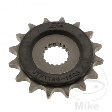 JT SPROCKETS Transmission pinion with rubber 16T 525 726.05.66
