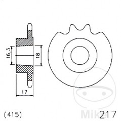 ESJOT Bevel Drive Pinion 11T 415 16/18 726.30.56