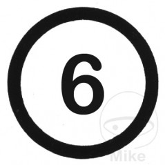 Señal de velocidad autoadhesiva 6 km/h 200 MM 205.12.41