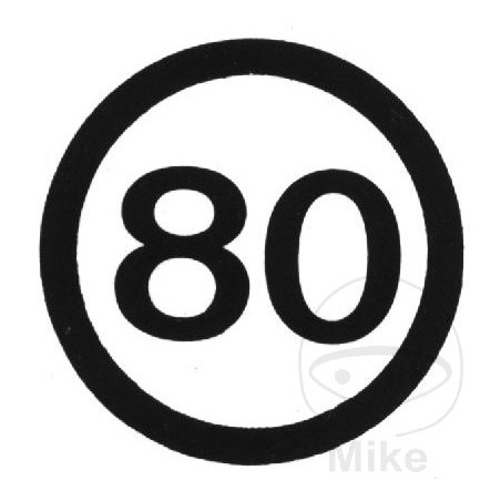 Señal de velocidad autoadhesiva 80 km/h 200 MM 205.13.57