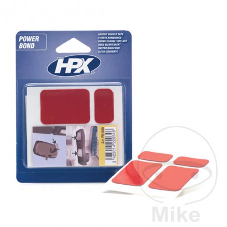 HPX Almohadillas adhesivas doble cara de alta resistencia 2X 40X27 MM+2X 27X15 MM 562.00.42