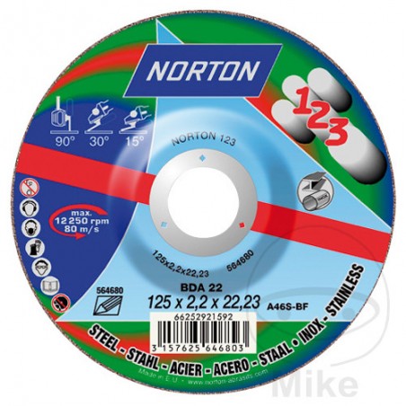 NORTON Cutting disc 115X2.2 MM 1-2-3 564.73.34