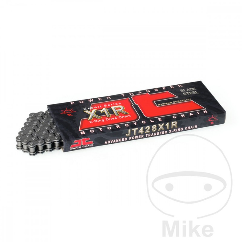 JT DRIVE CHAIN Cadena moto abierta enganche clip X RING 428X1R/136 754.03.07