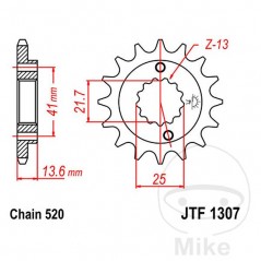 JT SPROCKETS transmission sprocket 15T P-520 ALTN: 7260347 726.02.43