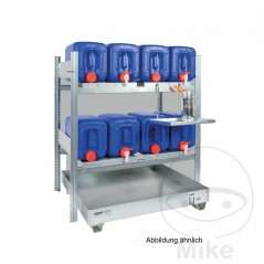 Quick filling station with collecting tray for 8 drums 20 L 650.51.64