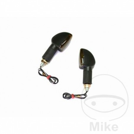 JMP Set of long motorcycle turn signals with smoked tulip TRIUMPH 2 705.08.39