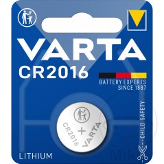VARTA Lithium battery CR2016 MQ 1566007 156.67.51