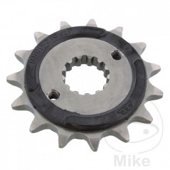 JT SPROCKETS Front sprocket 15 teeth with rubber DIV 520 726.03.84