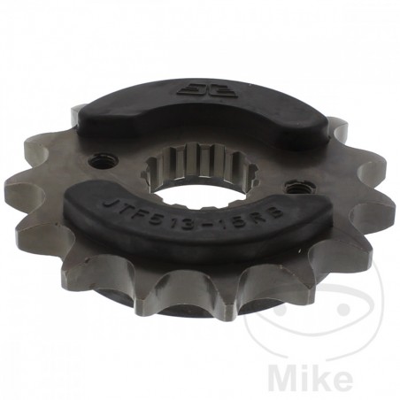 JT SPROCKETS Front sprocket 15 teeth with rubber DIV 530 726.03.87