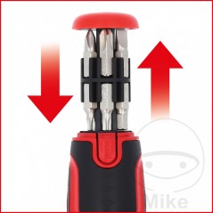 KS TOOLS 12 in 1 screwdriver DE TRINQUETE 632.02.34