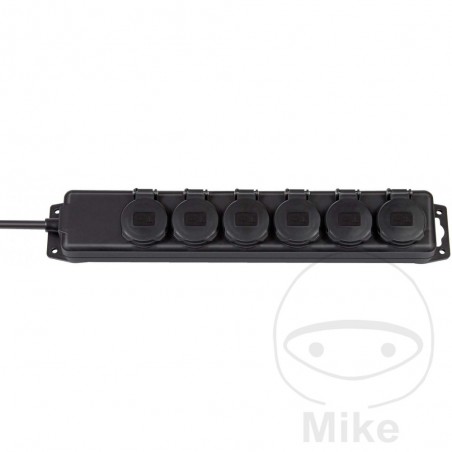Regleta 6 enchufes con cable IP44 52 CM 2M 698.00.04