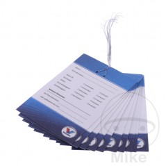 VALVOLINE Pack 10 German engine/gearbox oil change labels 998.02.43
