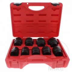 JMP Set of 9 hexagonal impact sockets 3/4 24-46 MM 605.05.67