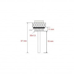 JMP Direct oil temperature indicator 30 X 1.5 MM ALTN: 7090115 709.03.27