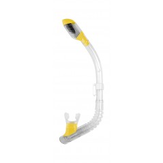 CRESSI Tubo respirador snorkel DRY JUNIOR | Boquilla de silicona anatómica y diseño AES 258810