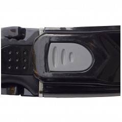 CRESSI Cuchillo de buceo SKORPION - Hoja acero inoxidable templado, empuñadura anatómica Soft Grip y sistema enganche rápido BRC