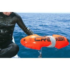 CRESSI Boya de buceo TORPEDO TEAM 7 con doble cámara y banderín incluido BTA 611600