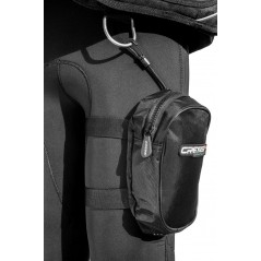 CRESSI Bolsa de pierna LEG POCKET para buceo - Bolsillo portaobjetos 1 L con doble cincha elástica y cabo seguridad BUA 928000
