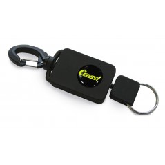 CRESSI Retractor automático de accesorios buceo - Mosquetón y cabo acero retráctil para mayor seguridad EJA 200008