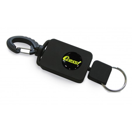 CRESSI Diving Accessory Automatic Retractor - Retractable steel carabiner and lanyard for added security EJA 200008