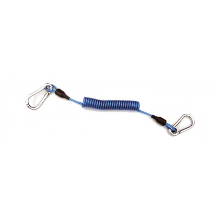 CRESSI ACCESORIO DE BUCEO EXTENSOR ACERO + 2 MOSQUETONES INOXIDABLE EQUIPO-EMBARCACIÓN AZUL EJA 200010A